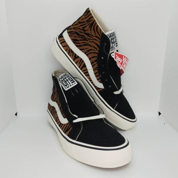 VANS SK8 HiTop NEW Decon S Men's Animal Stripes Suede Sneakers - sz. M-8/W-9 1/2 - Picture 1 of 6